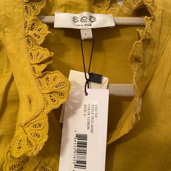 Sea Adrienne Cotton Short Sleeve Top - Picture 8 of 8